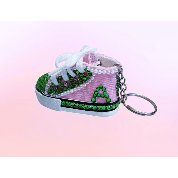 AKA Alpha Kappa Alpha Keychain Shoe Custom Made - Picture 1 of 4